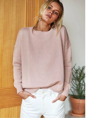 Emerson Fry Carolyn Sweater in Muted Clay Organic Sz Medium